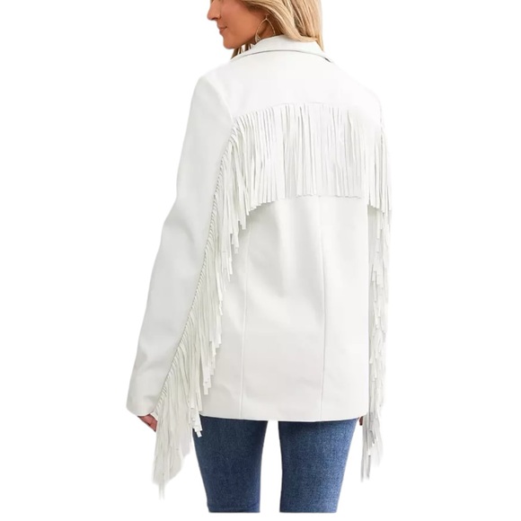 NWT Faux Leather Fringe Blazer
WILLOW & ROOT WHITE SMALL Bachelorette NASHVILLE - Picture 8 of 11